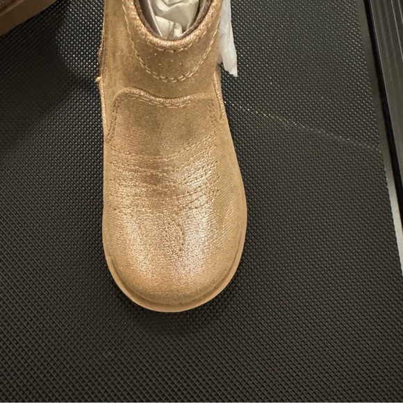 Old Navy Shiny Side Zip Western Boots in “Shiny Neutral” - Picture 8 of 10